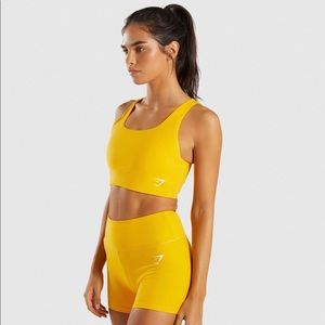 NWT gymshark dream sports bra citrus yellow S